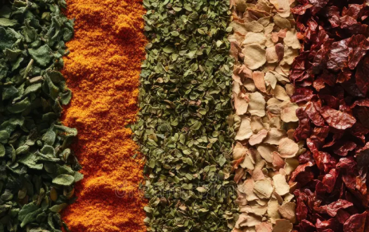 Especiarias e Vegetais Desidratados